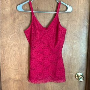 Hot Pink Sheer Tank Top